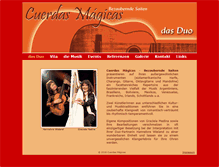 Tablet Screenshot of cuerdas-magicas.de